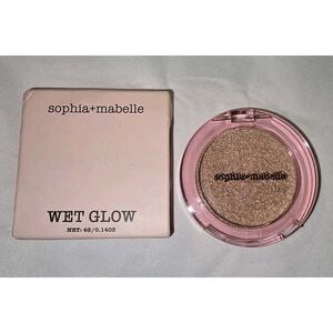 NIB Sophia+Mabelle WET GLOW Highlighter CHAMPAGNE TOAST .14 oz 4 g Full Sz